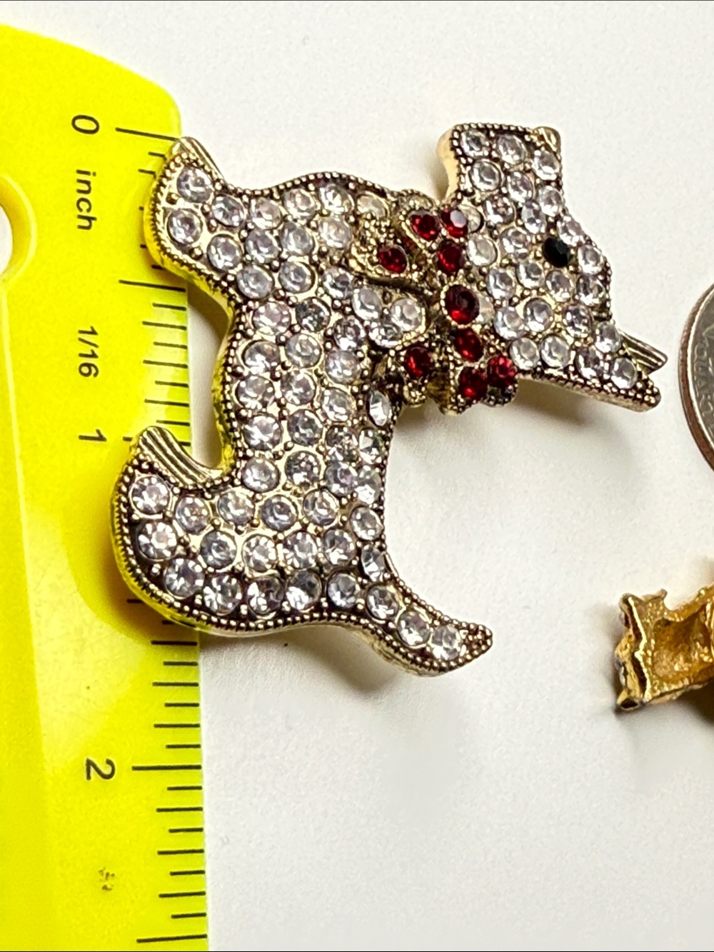 Vintage exceptionally adorable Scottie dog pin brooch Lot Scotty doggies pups - Picture 12 of 12